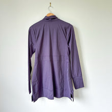 Load image into Gallery viewer, Any Age Activewear Zip Up Mock Neck Hip Length Outdoor Basic Jacket Purple XL
