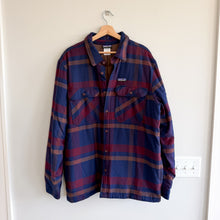 Load image into Gallery viewer, Patagonia Fjord Insulated Plaid Pattern Long Sleeve Shirt Jacket Blue XL
