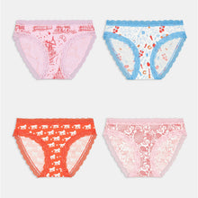Load image into Gallery viewer, Roller Rabbit Globe Trotter 4-Pack Bikini Panty Multicolor XXS NEW
