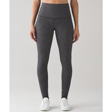 Load image into Gallery viewer, Lululemon Wunder Under Herringbone Pattern High Rise Activewear Leggings Black 6
