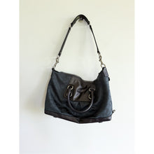 Load image into Gallery viewer, Coach Ashley Signature Sateen Dual Handle Leather Trim Shoulder Bag

