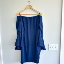 Load image into Gallery viewer, Bardot Solange Off The Shoulder Long Sleeve Dress Blue 8
