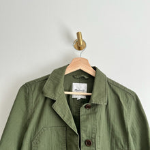 Load image into Gallery viewer, Madewell Military Button Front Jacket in Green $148
