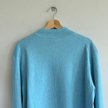Load image into Gallery viewer, Peter Millar Coolspun Lite Cotton Quarter-Zip Sweater Blue XL
