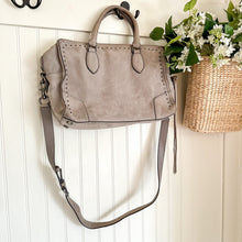 Load image into Gallery viewer, Rebecca Minkoff Leather Satchel Crossbody Bag Taupe

