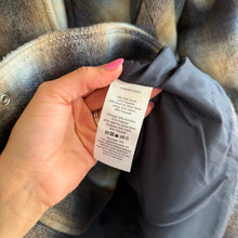 Load image into Gallery viewer, Veronica Beard Amari Belted Checked Woven Jacket Khaki Multi L NWT
