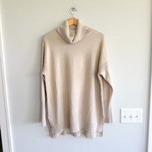 Load image into Gallery viewer, French Connection Babysoft Cowl Turtleneck Pullover Sweater Cream M
