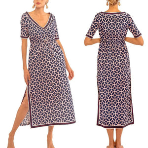 Gretchen Scott Surf's Up Dress Lucy in The Sky Navy XL NWT