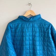 Load image into Gallery viewer, Patagonia Nano Zip Up Mock Neck Puffer Jacket Blue XXL
