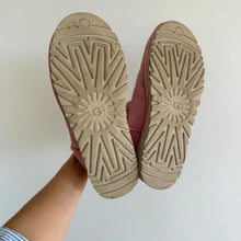 Load image into Gallery viewer, UGG Classic Ultra Mini Sheepskin Suede Slip On Ankle Boots Pink 9
