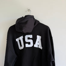 Load image into Gallery viewer, Polo Ralph Lauren USA Flag Patch Fleece Hoodie Sweatshirt L NWT
