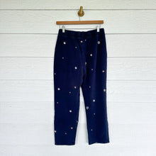 Load image into Gallery viewer, Madewell Airyterry Floral Embroidered High Waist Tapered Sweatpants Blue S
