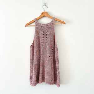 Anthropologie Sleeveless Multicolor Knit Halter Tank Top S