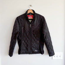 Load image into Gallery viewer, Marker Zip Up Quilted Moto Utility Jacket Black M
