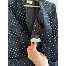 Load image into Gallery viewer, Zadig &amp; Voltaire Visko Velvet Glitter Dots Wool Single-Breasted Blazer Black 42
