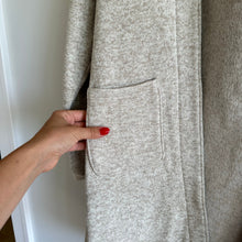 Load image into Gallery viewer, Columbia Reel Cozy Hooded Open Cardigan Sweatshirt Heathered Cream S

