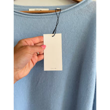 Load image into Gallery viewer, Joie Ivern Cashmere Drop Shoulder Pullover Sweater Powder Blue M NWT
