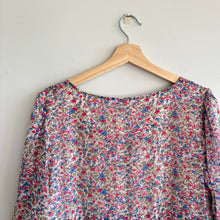 Load image into Gallery viewer, BB Dakota Floral Tiered 3/4 Puff Sleeve Mini Dress Pink M
