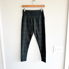 Load image into Gallery viewer, Beyond Yoga SoftMark High Waisted Midi Legging Dark Olive Preppy Plaid L
