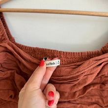 Load image into Gallery viewer, Abercrombie &amp; Fitch Drama Puff Sleeve Pleated Blouse Rust Brown M
