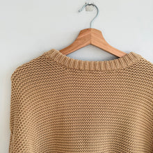 Load image into Gallery viewer, Free People Dream Cable-Knit Crew Neck Pullover Sweater Brown XS
