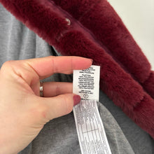 Load image into Gallery viewer, Avec Les Filles Faux Fur Puffer Jacket Wine Red M
