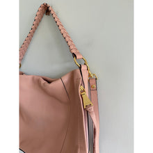 Load image into Gallery viewer, Aimee Kestenberg Zen Pebble Leather With Crossbody Strap Hobo Bag Pink

