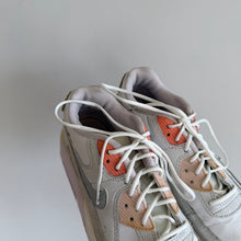 Load image into Gallery viewer, Nike Air Max 90 Pink String Leather Lace Up Low Top Sneakers White 5Y
