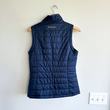 Load image into Gallery viewer, Columbia Quilted Insulated Zip Up Vest Navy S
