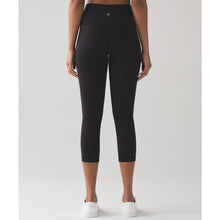 Load image into Gallery viewer, Lululemon Wunder Under Crop Full-On Luon 21" Activewear Leggings 8 Black NWT
