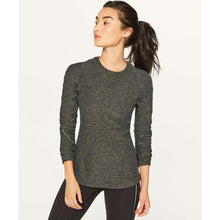 Load image into Gallery viewer, Lululemon Extra Mile Long Sleeve Running Activewear Top Heathered Utilitarian
