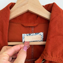 Load image into Gallery viewer, Anthropologie Pilcro Corduroy Button Front Long Sleeve Duster Jacket S
