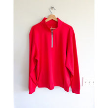 Load image into Gallery viewer, Fairway &amp; Greene Caves Mock Neck Quarter-Zip Pullover Sweatshirt Red XL

