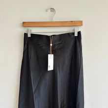 Load image into Gallery viewer, Quince Silk Blend Midi Skirt Black S NWT
