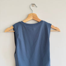 Load image into Gallery viewer, Abercrombie &amp; Fitch Soft A&amp;F Collection Sleeveless Crew Neck Bodysuit Blue S
