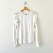 Load image into Gallery viewer, Lululemon Light Speed Long Sleeve Top White 10

