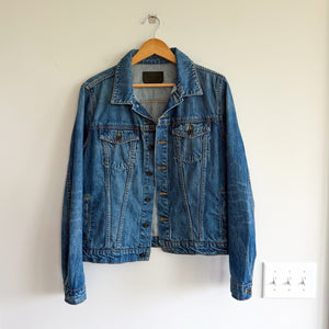 Proenza Schouler Classic Cotton Denim Jacket L