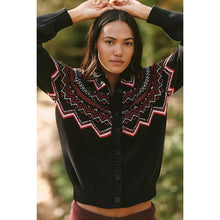 Load image into Gallery viewer, Beach Riot x Anthropologie Zigzag Seraphine Knit Button Front Cardigan M

