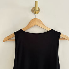 Load image into Gallery viewer, BP. Snap Front Sleeveless Ribbed Bodycon Scoop Neck Midi Tank Dress Black M
