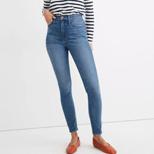 Load image into Gallery viewer, Madewell 11" High Rise Denim Skinny Jeans Maricopa Blue 29

