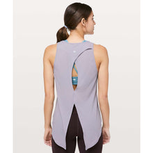 Load image into Gallery viewer, Lululemon Open Up Crew Neck Activewear Tank Top Heathered Lavender Grey
