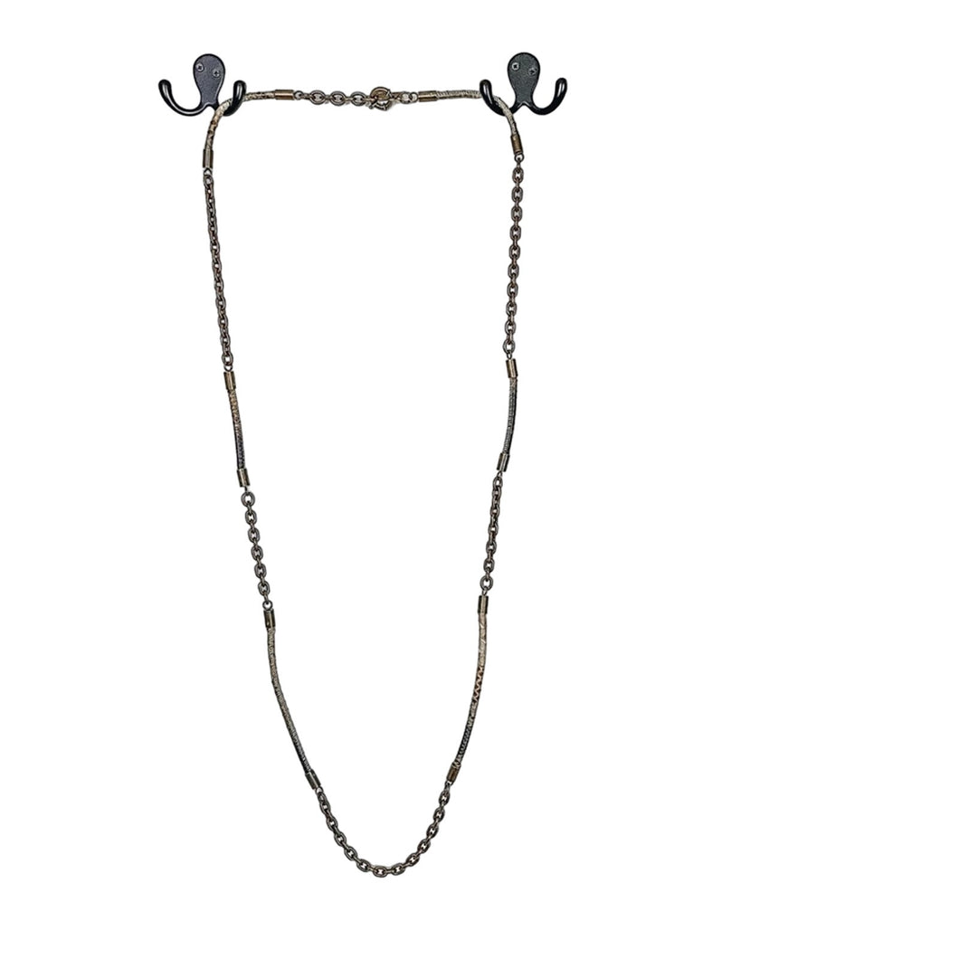 Burberry Snake Embossed Chain Long Necklace