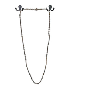 Burberry Snake Embossed Chain Long Necklace