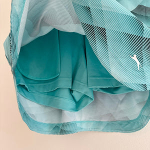 Slazenger Geometric Print Mid Rise Activewear Golf Skort Turquoise XS