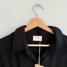 Load image into Gallery viewer, Allie Rose Linen Blend Belted Button Front Jumpsuit Black S
