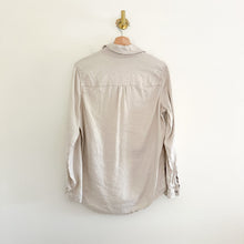 Load image into Gallery viewer, Level 99 Gina Button Front Long Sleeve Shirt Jacket Tan S
