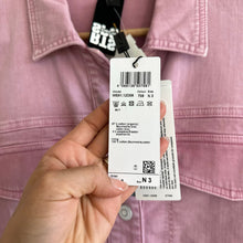 Load image into Gallery viewer, Marc Cain Twill Shirt Denim Shacket Bright Pink Lavender 8 NWT
