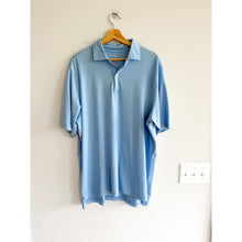 Load image into Gallery viewer, Fairway &amp; Greene Solid Tech Jersey Short Sleeve Golf Polo Shirt Blue XL
