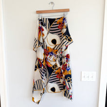Load image into Gallery viewer, Celine Silk Clock Abstract Scarf Black Multi
