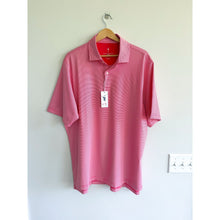 Load image into Gallery viewer, Fairway &amp; Greene USA Mini Stripe Short Sleeve Golf Jersey Polo Shirt Red XL NWT
